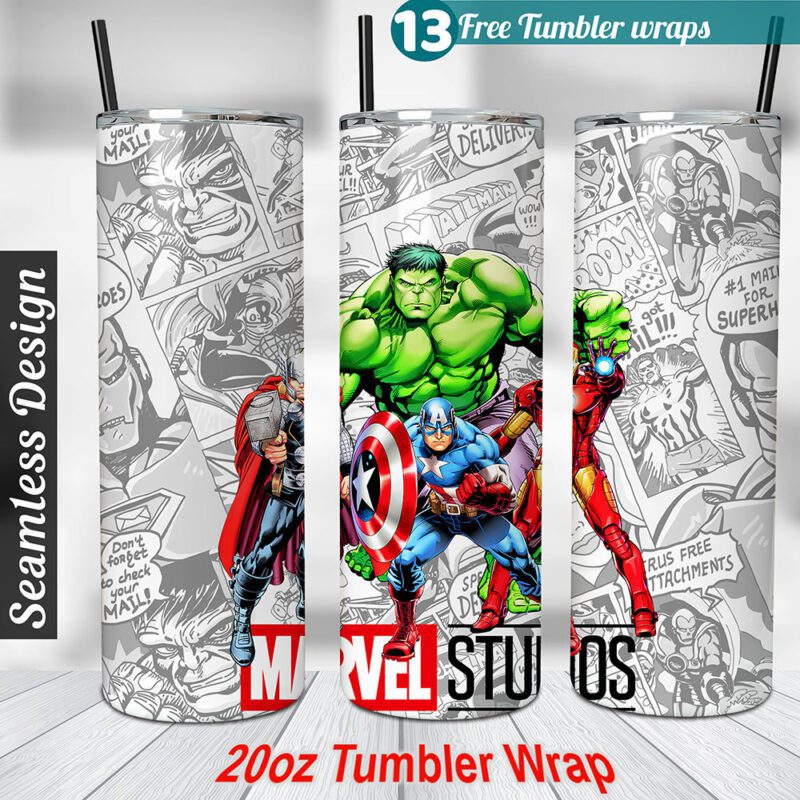 Avengers tumbler wrap