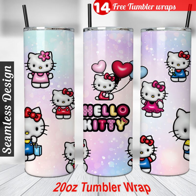 Hello Kitty tumbler wrap