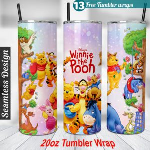 Pooh tumbler wrap