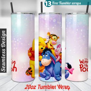 Pooh tumbler wrap