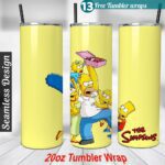 Simpsons tumbler wrap