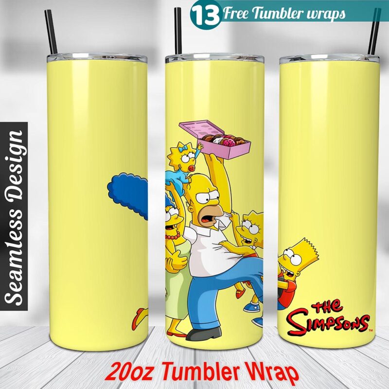 Simpsons tumbler wrap