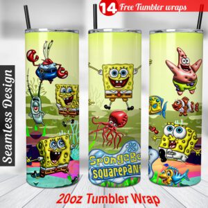 Spongebob tumbler wrap