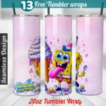 Spongebob tumbler wrap