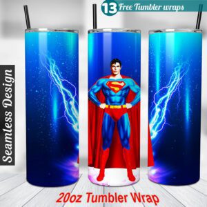 Superman tumbler wrap