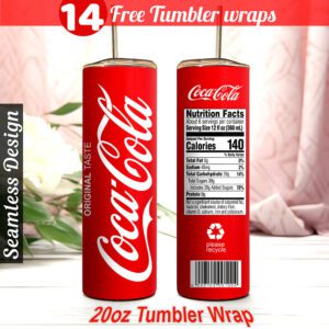 Coca Cola tumbler wrap