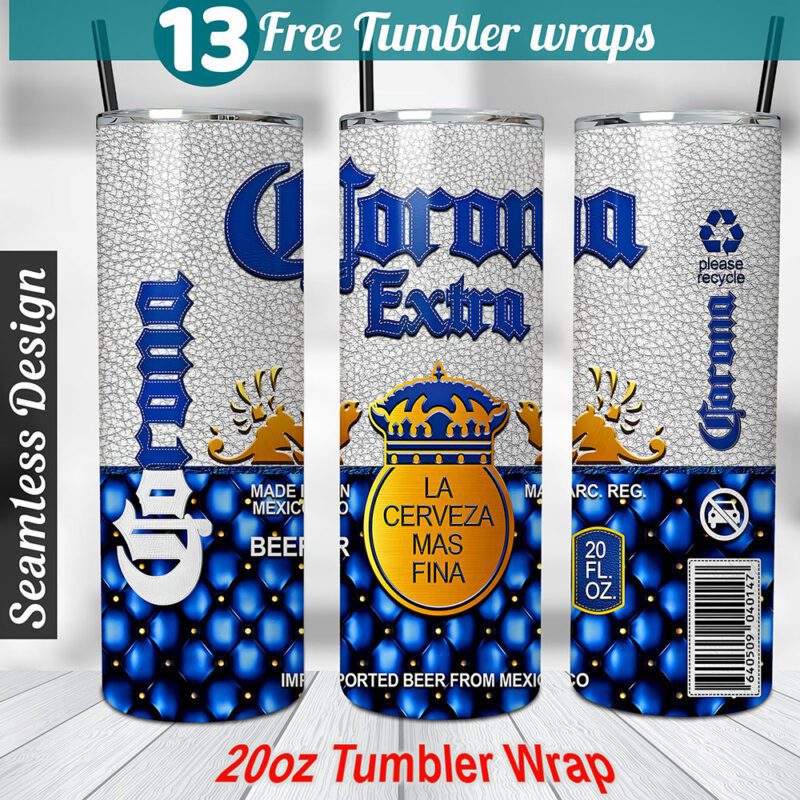 Corona Extra tumbler wrap