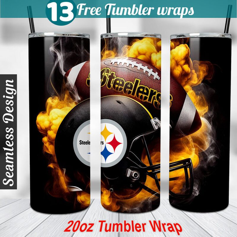 Steelers tumbler wrap