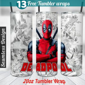 Deadpool tumbler wrap