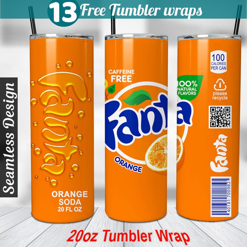 Fanta tumbler wrap