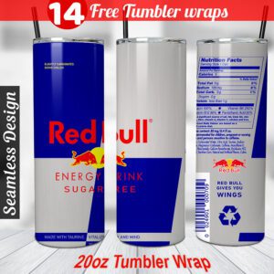 Red Bull tumbler wrap