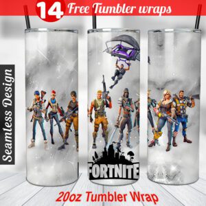 fortnite tumbler wrap