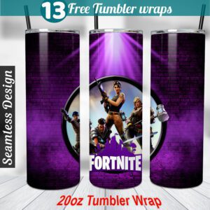 fortnite tumbler wrap