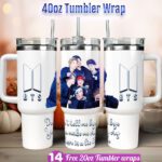 BTS tumbler wrap