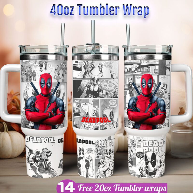 Deadpool tumbler wrap