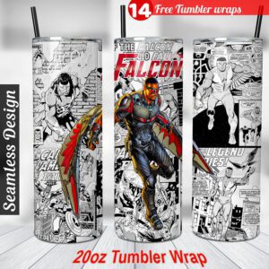 Falcon tumbler wrap