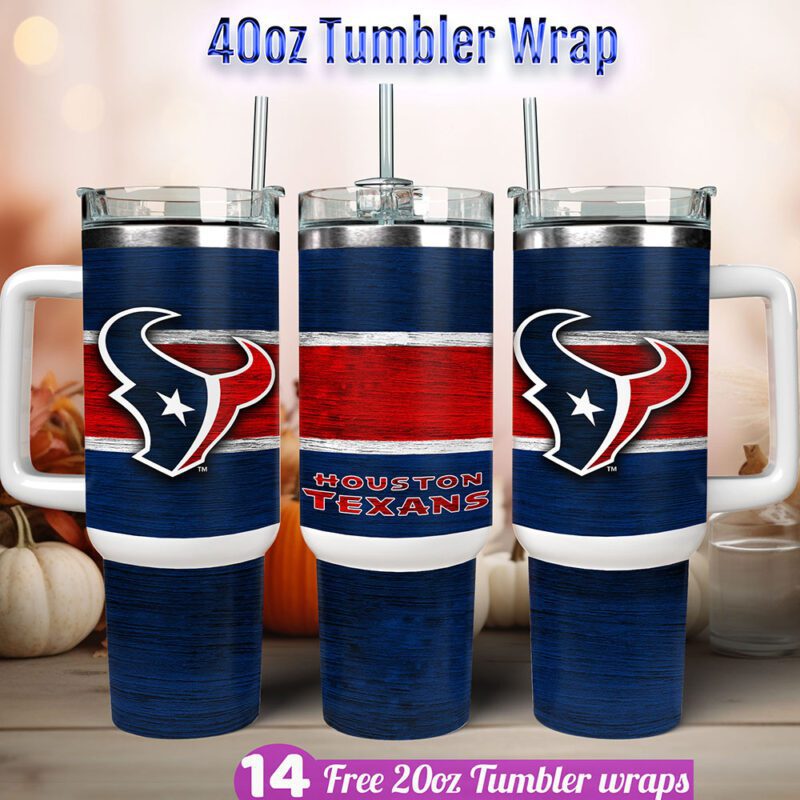 Houston Texans tumbler wrap