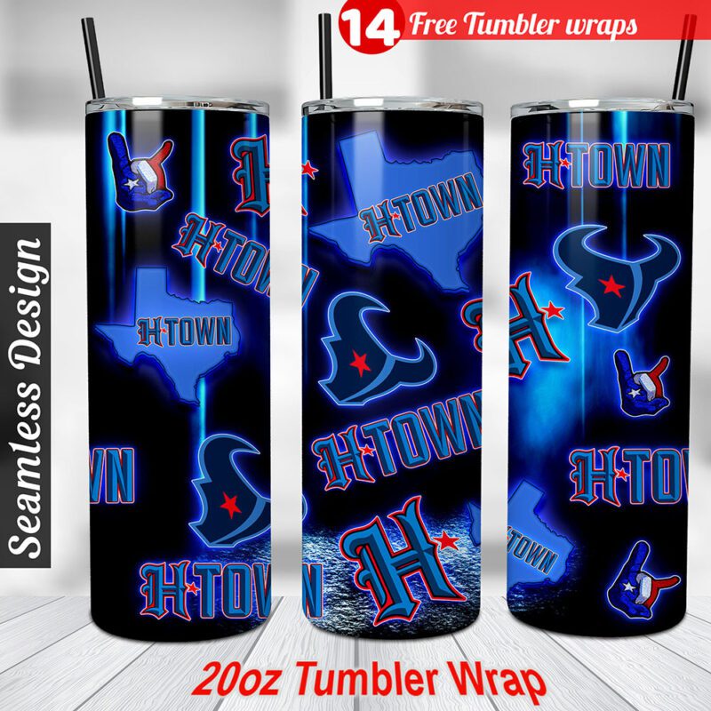 Houston Texans tumbler wrap