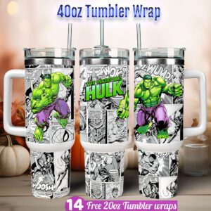 Hulk tumbler wrap