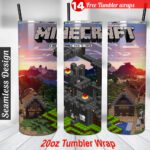 Minecraft Tumbler wrap