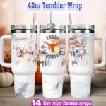 Texas Longhorns tumbler wrap