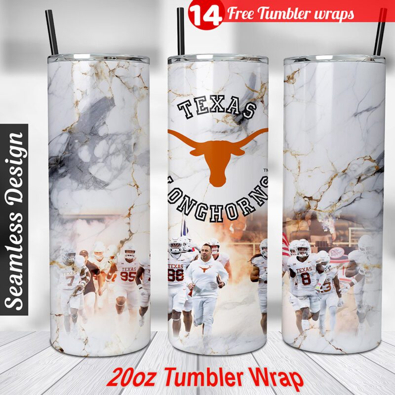 Texas Longhorns tumbler wrap