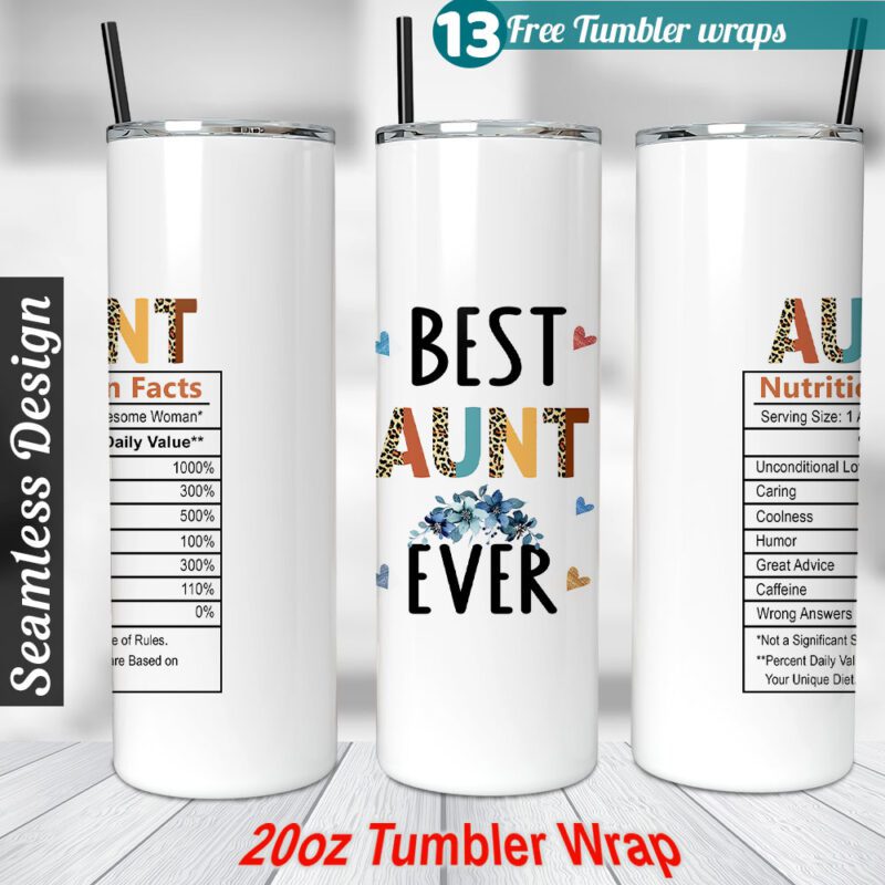 Aunt tumbler wrap