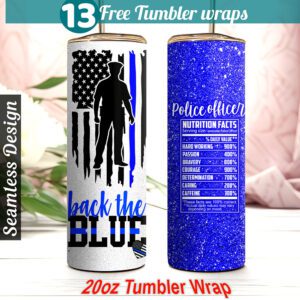 Police tumbler wrap