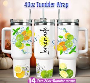 lemonade tumbler wrap