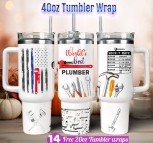 Plumber tumbler wrap