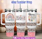 teacher tumbler wrap