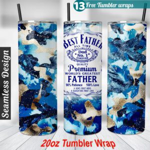 Dad tumbler wrap