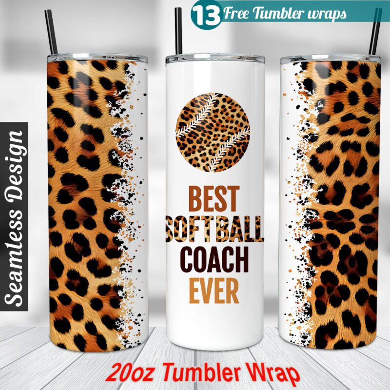 Softball Coach tumbler wrap