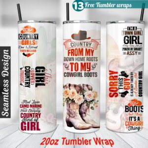 Country Girl tumbler wrap