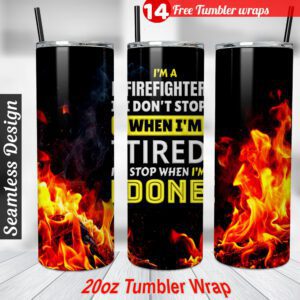 Fire Fighter tumbler