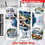 Bass Fishing tumbler wrap