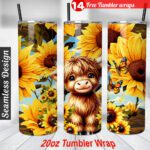 Highland Cow tumbler