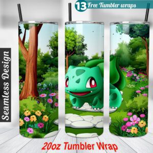 Bulbasaur tumbler wrap