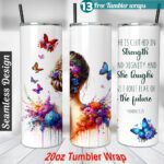 butterfly tumbler wrap